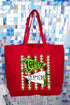 Personalized Touchdown Cheers Canvas Jumbo Tote *Enter Custom Text