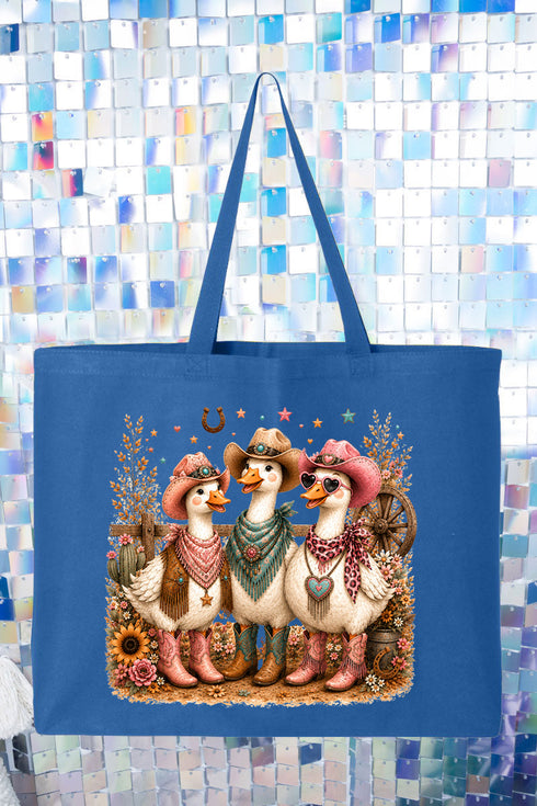 Boots & Beaks Canvas Jumbo Tote