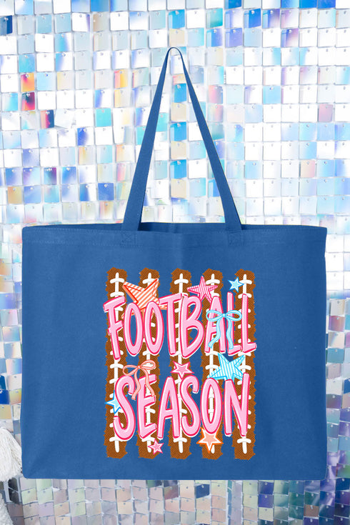 Football Season Energy Canvas Jumbo Tote