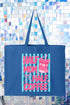 Pink Pop Half Mom Half Coffee Canvas Jumbo Tote