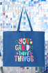 You Can Do Hard Things Canvas Jumbo Tote