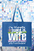 Literally Just A Wife Canvas Jumbo Tote