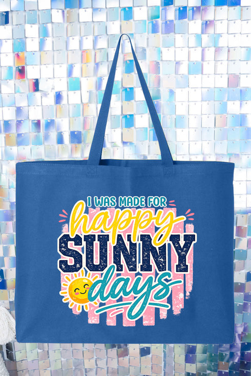 Made For Sunny Days Canvas Jumbo Tote
