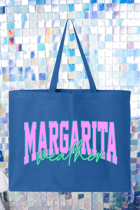 Margarita Weather Color Block Canvas Jumbo Tote