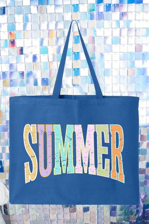 Sunwashed Summer Canvas Jumbo Tote
