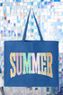 Sunwashed Summer Canvas Jumbo Tote