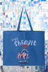 Well Sheeyit Cowboy Canvas Jumbo Tote