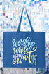 Worship While You Wait Canvas Jumbo Tote