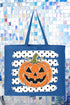 Spooky Pumpkin Pop Canvas Jumbo Tote
