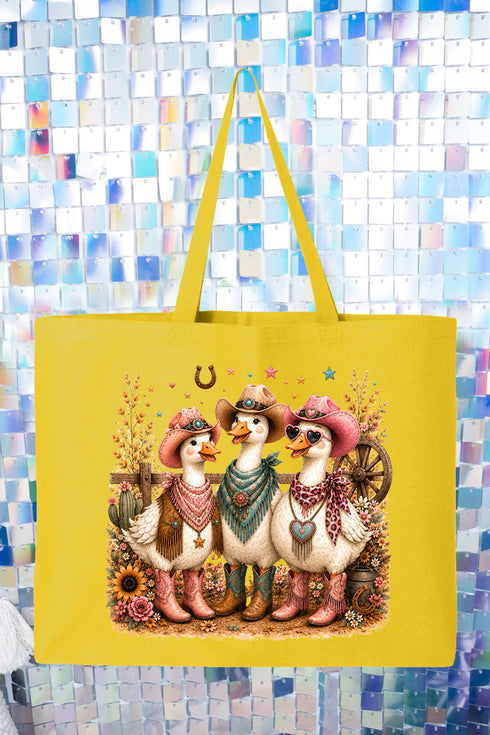 Boots & Beaks Canvas Jumbo Tote