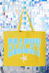 Coastal Beachy Leopard Canvas Jumbo Tote