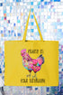 Fluent In Fowl Language Canvas Jumbo Tote
