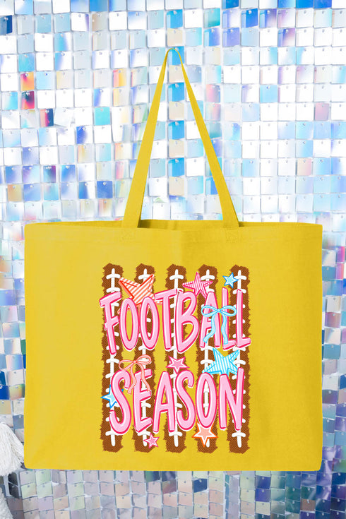 Football Season Energy Canvas Jumbo Tote