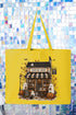 Brew & Boo Coffee Shop Canvas Jumbo Tote