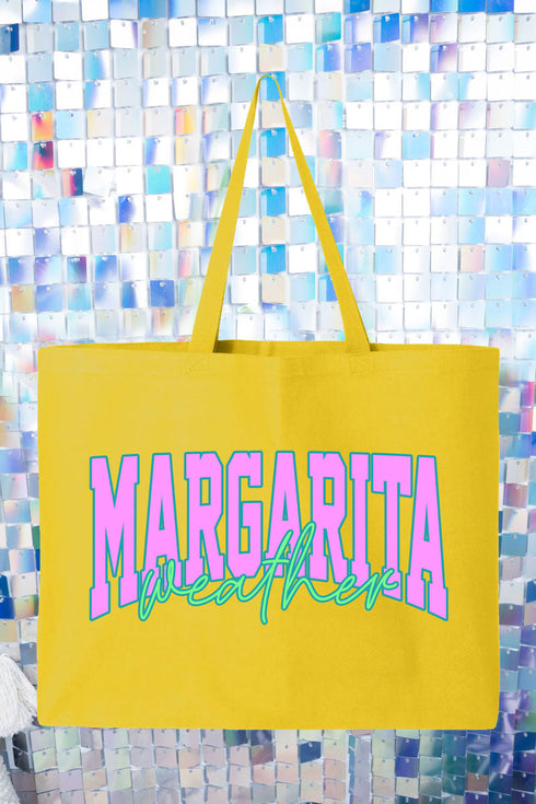 Margarita Weather Color Block Canvas Jumbo Tote