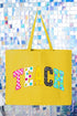 Brushstrokes & Bright Minds Canvas Jumbo Tote