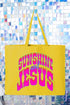 Radiant Sunshine And Jesus Canvas Jumbo Tote