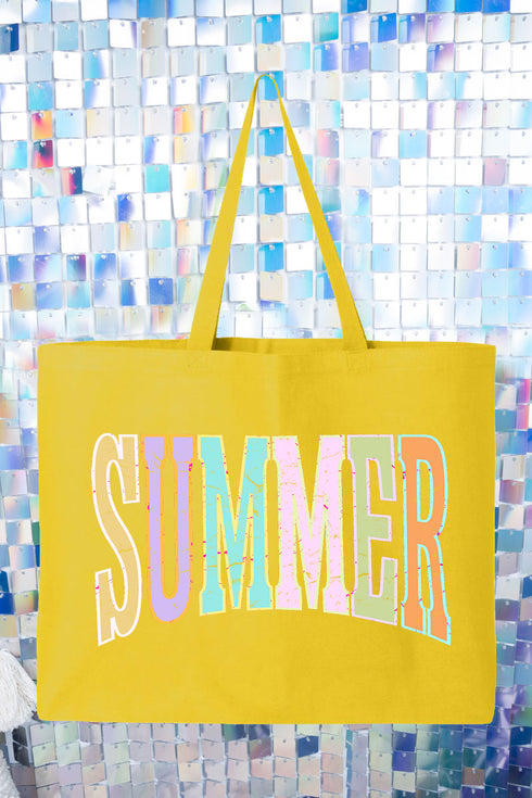 Sunwashed Summer Canvas Jumbo Tote