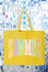 Sunwashed Summer Canvas Jumbo Tote