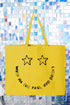 Star Eyes God Never Fails Canvas Jumbo Tote