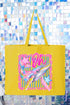 Striped Oh Whale Canvas Jumbo Tote