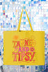 Tanned And Tipsy State Of Mind Canvas Jumbo Tote