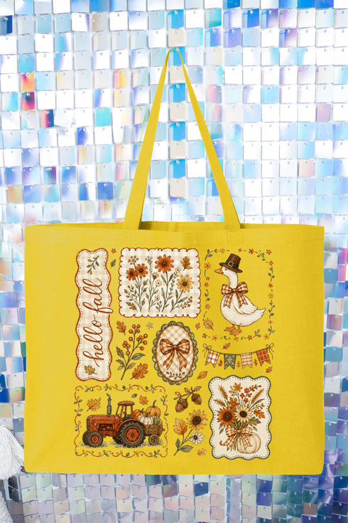 Harvest Keepsakes Canvas Jumbo Tote