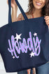 Electric Cowgirl Howdy Canvas Jumbo Tote