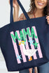 Striped Stars Mama Goose Canvas Jumbo Tote