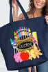 Personalized Teaching In Full Color Canvas Jumbo Tote *Enter Your Name