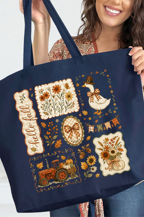Harvest Keepsakes Canvas Jumbo Tote