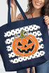 Spooky Pumpkin Pop Canvas Jumbo Tote
