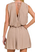 Carefree Spirit Ash Mocha Draped Romper