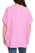 Plus Size Cloud Nine Mauve Airflow Collared V-Neck Top