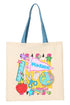 Personalized School Day Sketches Medium Canvas Tote *Enter Kid's Name