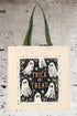 Trick Or Treat Ghost Crew Medium Canvas Tote
