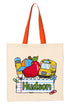 Personalized Back-To-School Name Tag Boy Medium Canvas Tote *Enter Kid's Name