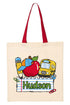 Personalized Back-To-School Name Tag Boy Medium Canvas Tote *Enter Kid's Name