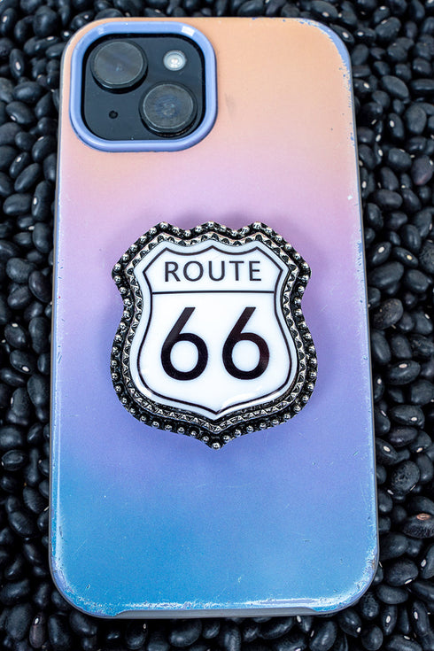 Retro Mile Marker Silvertone Phone Grip