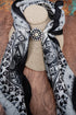 Iridescent Sweetwater Silvertone Scarf Slide