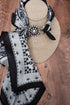 Iridescent Sweetwater Silvertone Scarf Slide