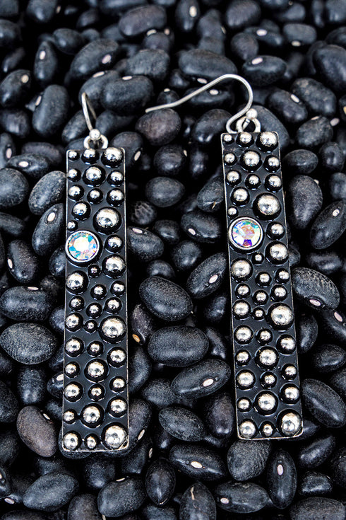 Frontier Falls Silvertone Earrings