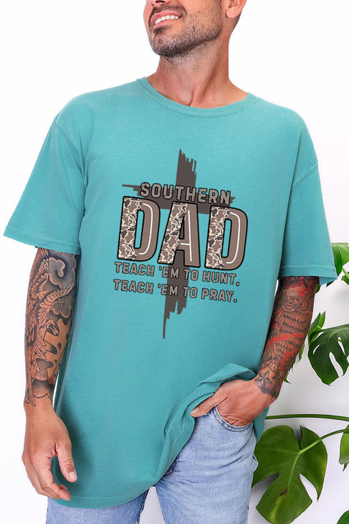 Camo Southern Dad Comfort Colors Adult Ring-Spun Cotton Tee