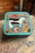 TIPI Holstein Hollow Cowhide Black Small Travel Jewelry Box