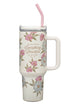 Everything Beautiful Whimsical Blooms 40 oz Tumbler with Straw