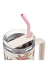 Everything Beautiful Whimsical Blooms 40 oz Tumbler with Straw