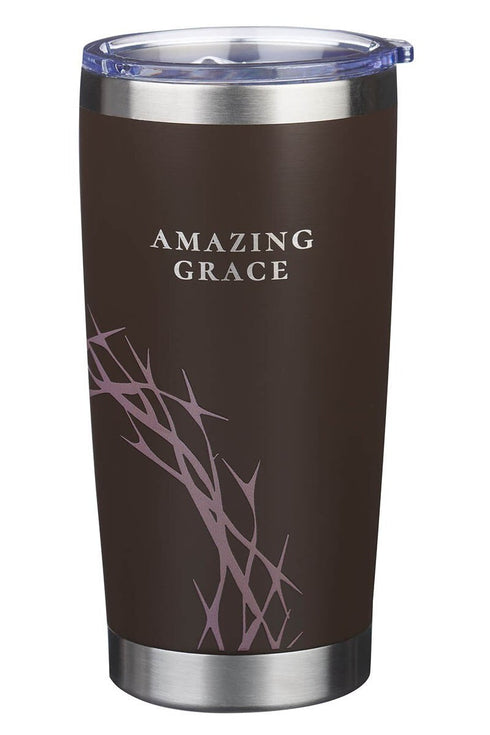 Amazing Grace Brown Stainless Steel Travel Mug