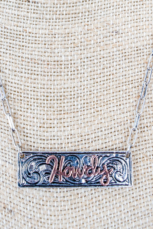 Heartland Howdy Two-Tone Necklace