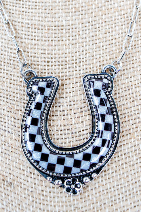 Gallop Glam Silvertone Necklace