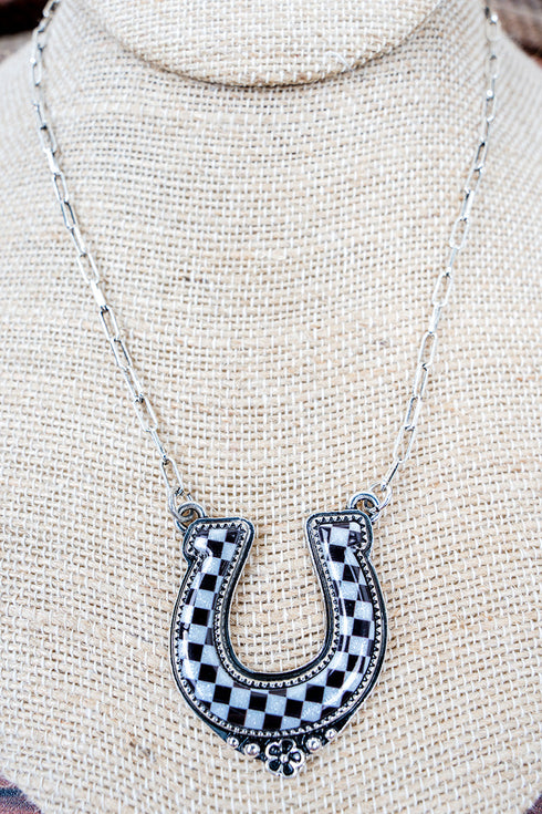 Gallop Glam Silvertone Necklace
